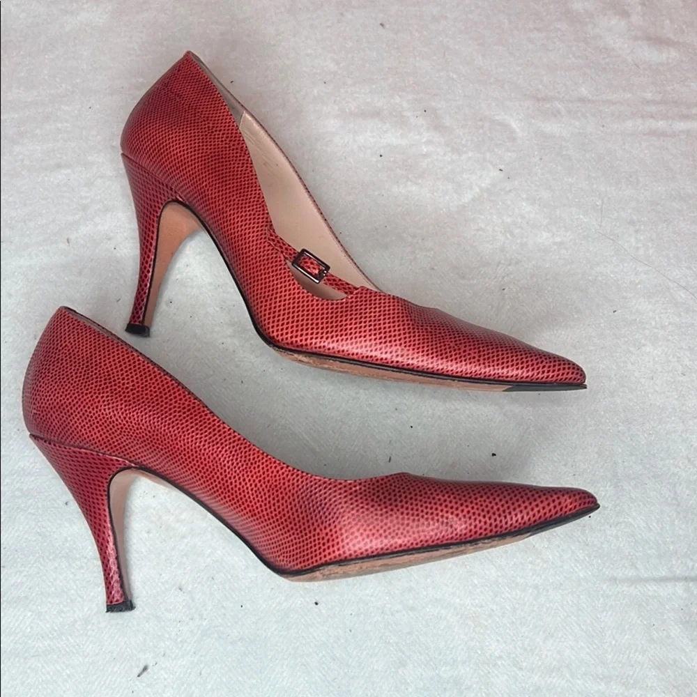Adrienne Vittadini Red Women's Pumps Size 7.5